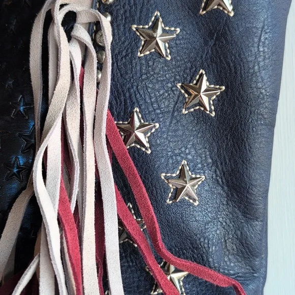 Montana West Studded Handbag with Fringe Accents - Picture 5 of 15